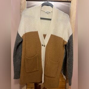 Madewell colorblock cardigan